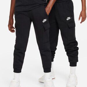 Nike Kid's Sportswear Club Fleece Cargo Pants, Black, M